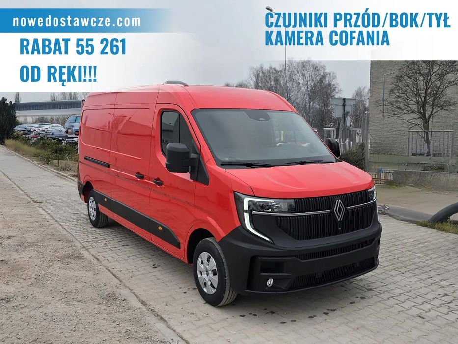 Renault Master L3H2 2.0 170KM Podgrzewane siedzenia  Drzwi 270 | Kamera cofania i w lusterku | Czujniki przód/tył | Furgon