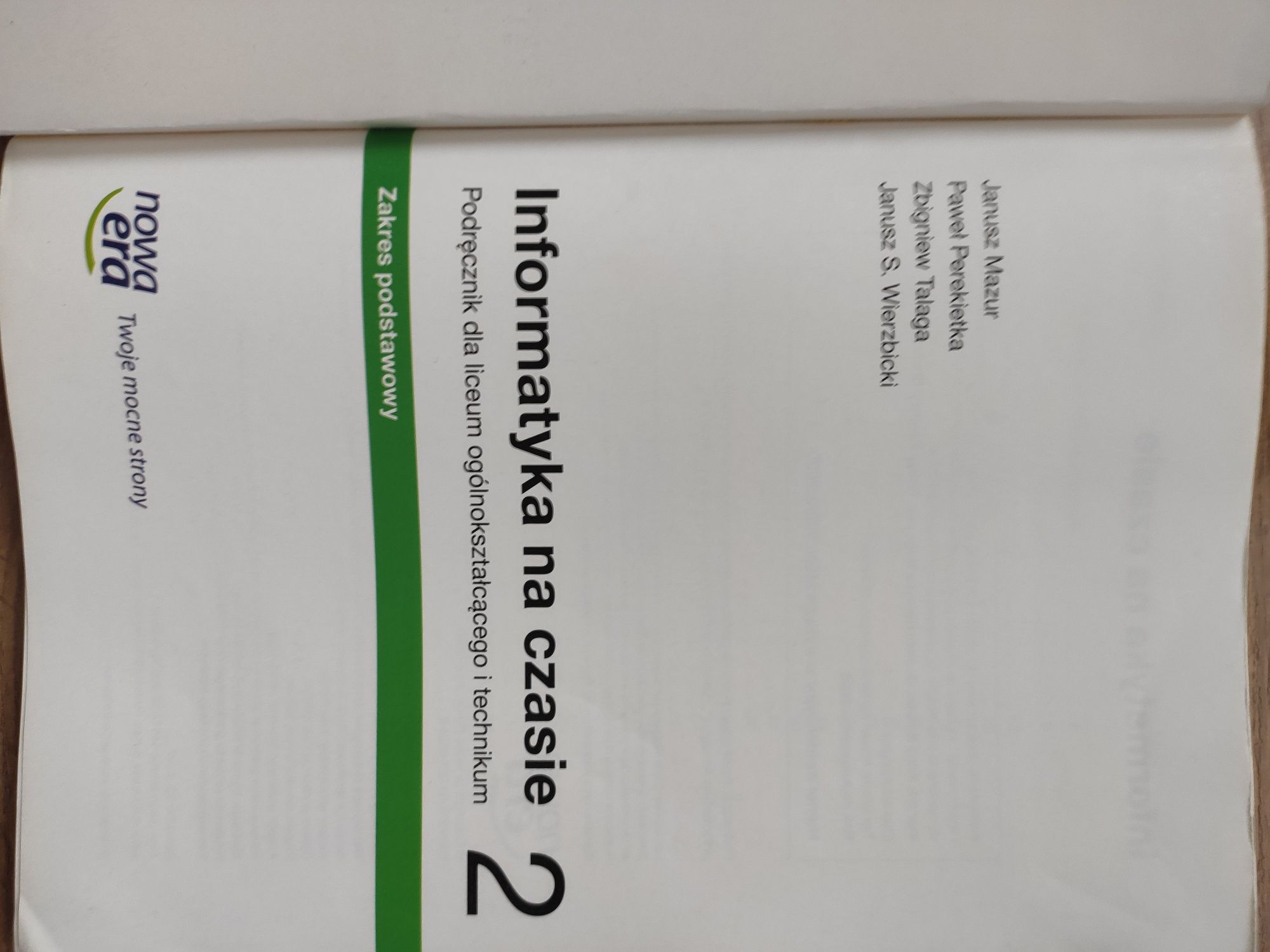 Informatyka na czasie 2 Podręcznik
