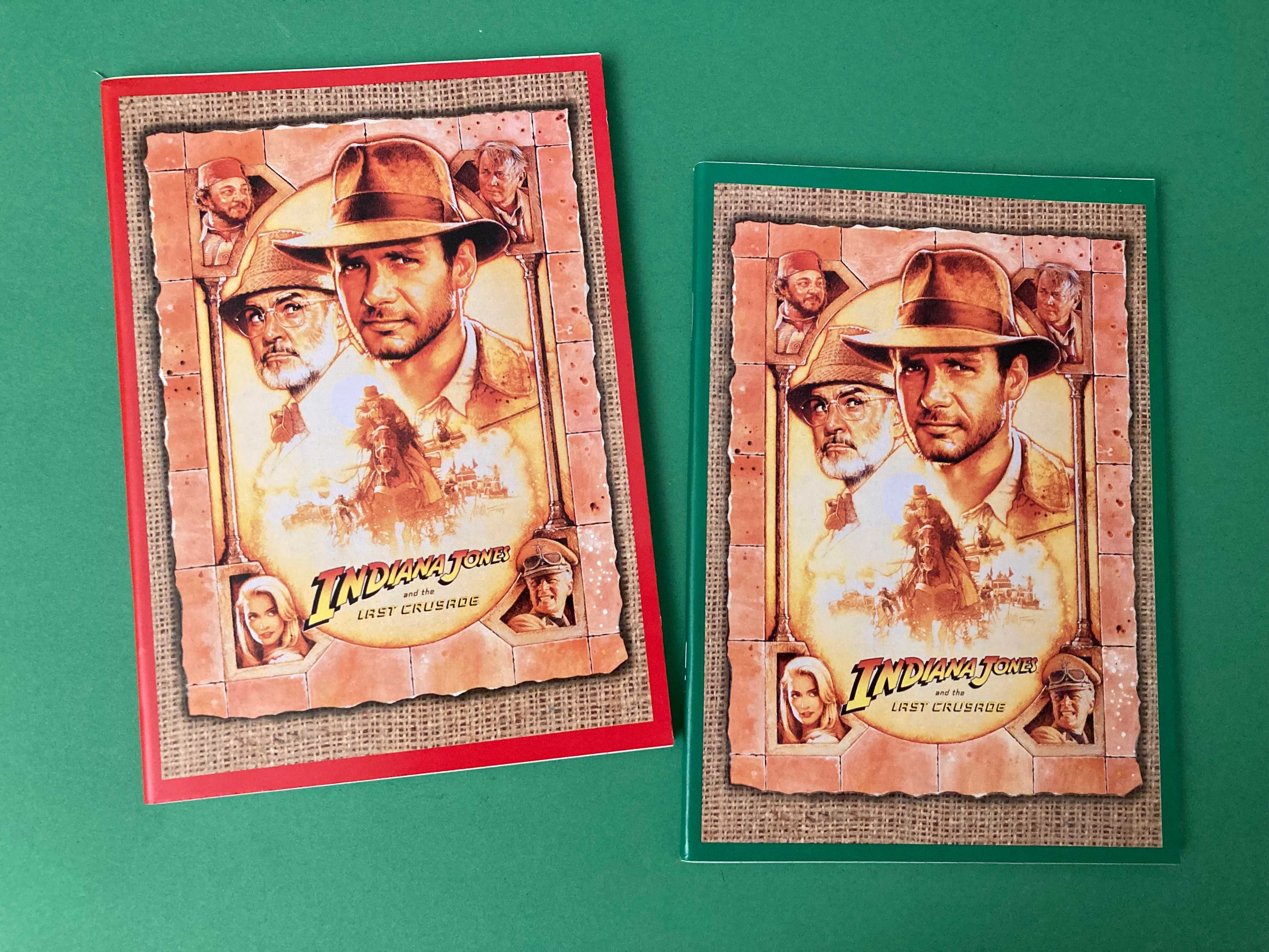 Colecção de 4 Cadernos Escolares Indiana Jones Ambar Anos 80