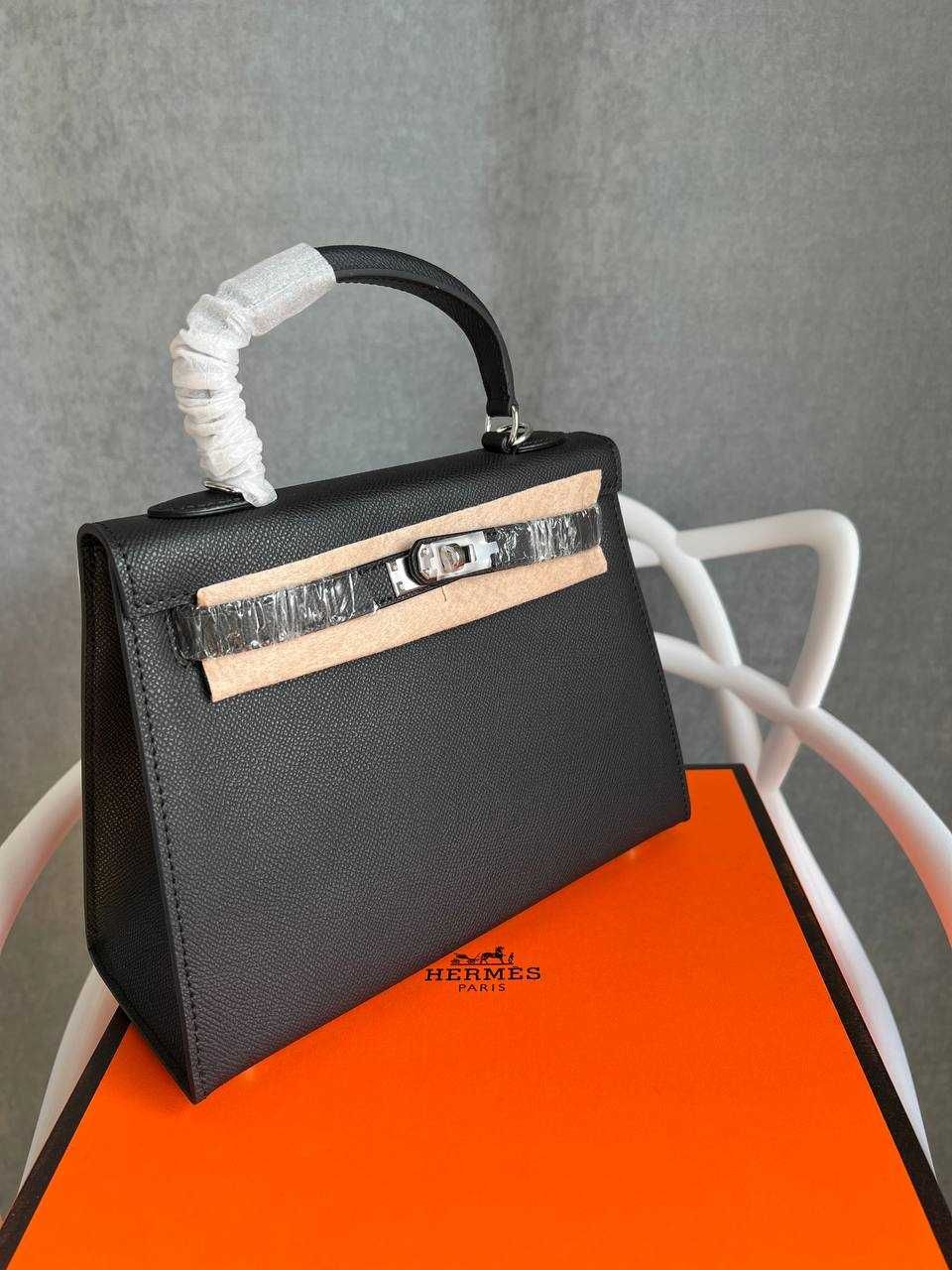 Hermes Kelly 25 Black жіноча сумка HERMES Hermes Kelly 25 Bag