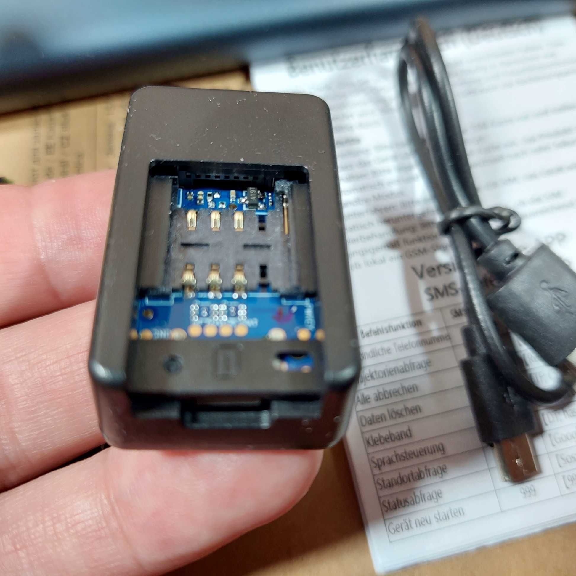 GPS локатор для поиска (2-х микрофон, трекер и жучок) 3в1 на SIM-карте