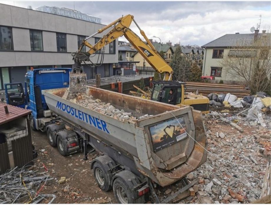 Rozbiórki i wyburzenia, wykopy i transport