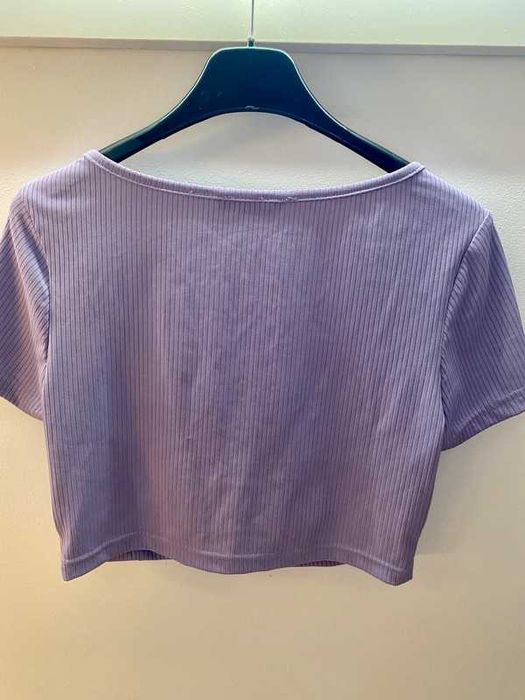 Top Curto Lilás Roxo