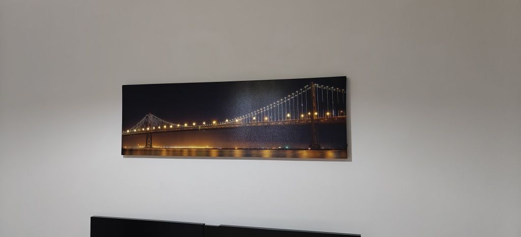 Quadro Decorativo com Luz 45*140cm