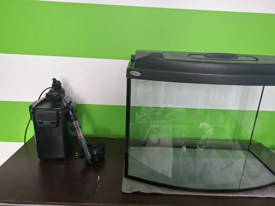 Akwarium ok. 60l z filtrem i grzałką