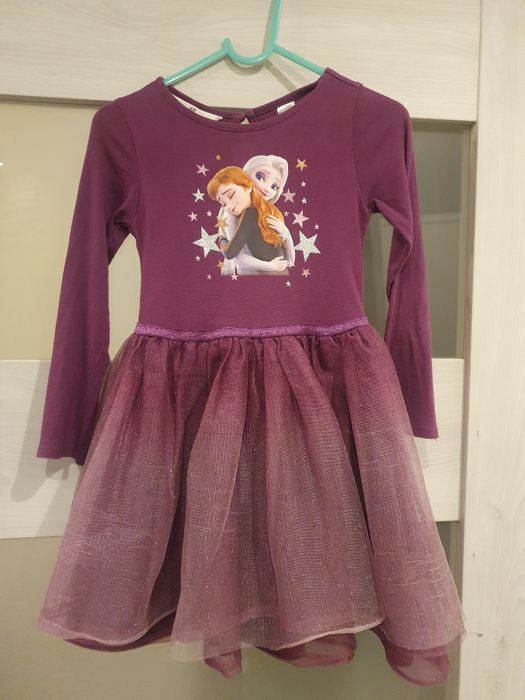 Sukienka z Elsą i Anną H&M r. 110/116