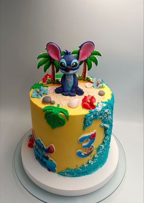 Figurka Stitch z masy cukrowej Topper cukrowy na tort Stich 12 cm