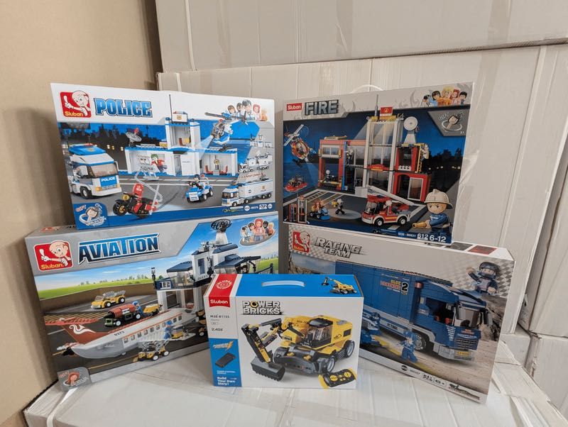 Конструктори дитячі sluban (lego, iblock)