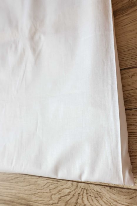 Biały bawełniany materiał 2 m x 5,40 m