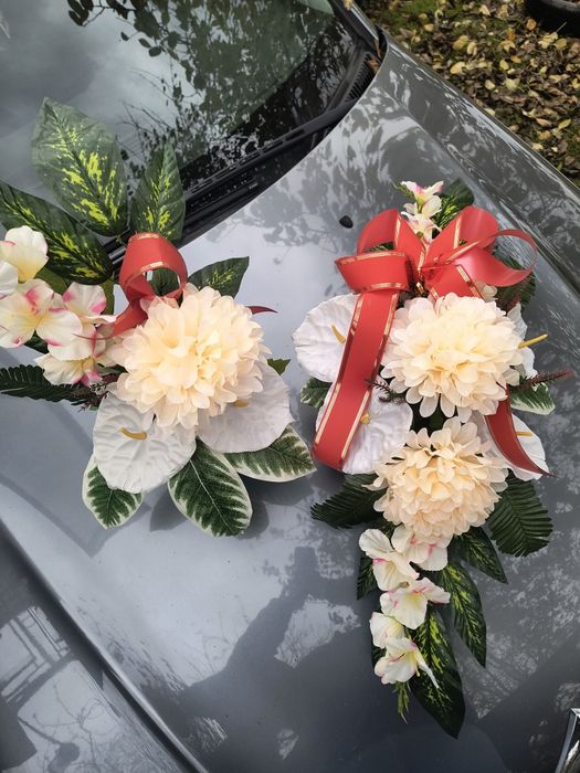 Komplet na grób, stroik+wazon