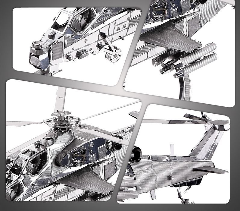 pilaff pl-puzzle metalowe model 3d - helikopter wuzhi-10