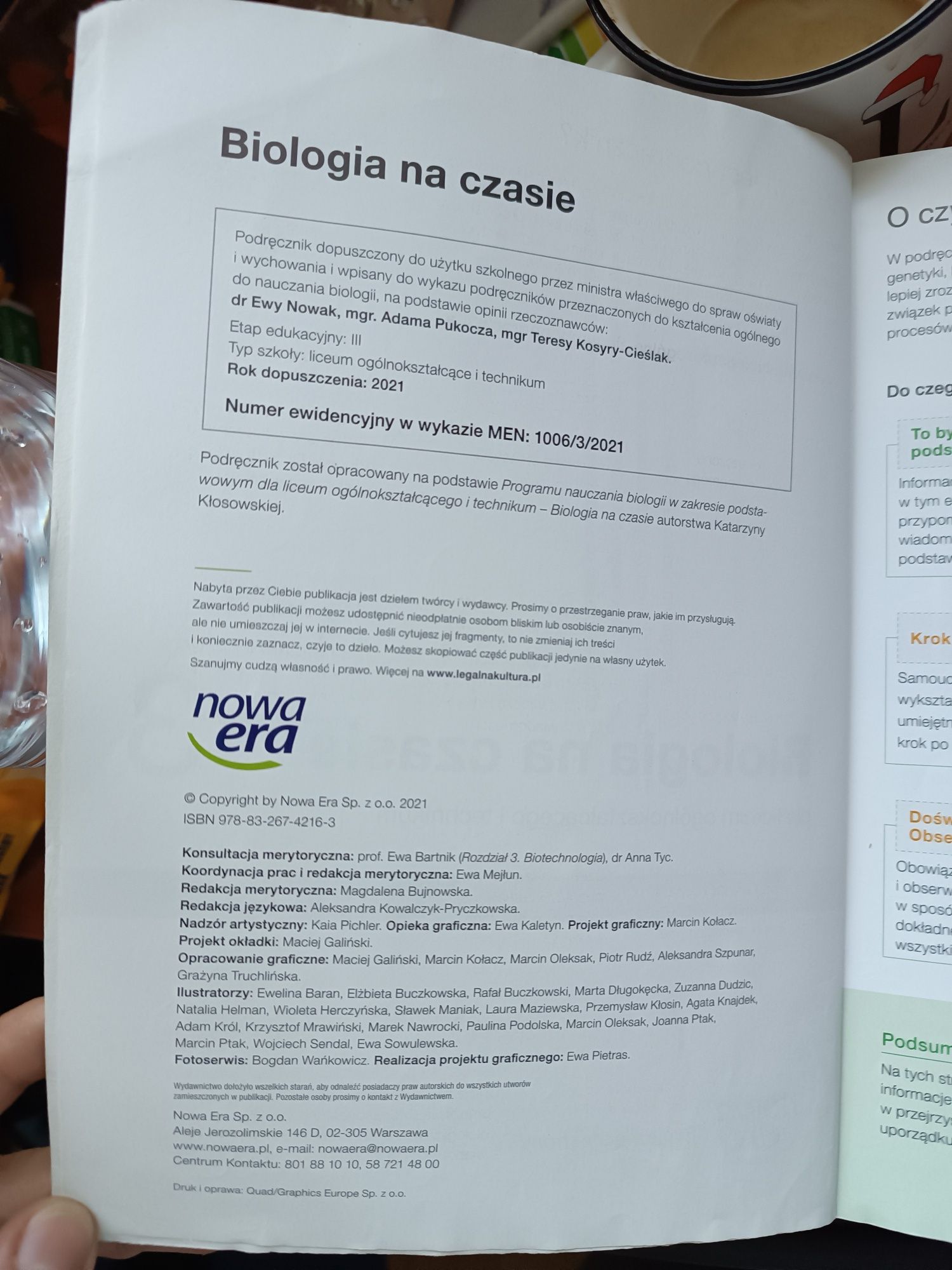 Biologia na czasie 3 Podręcznik do biologii 3