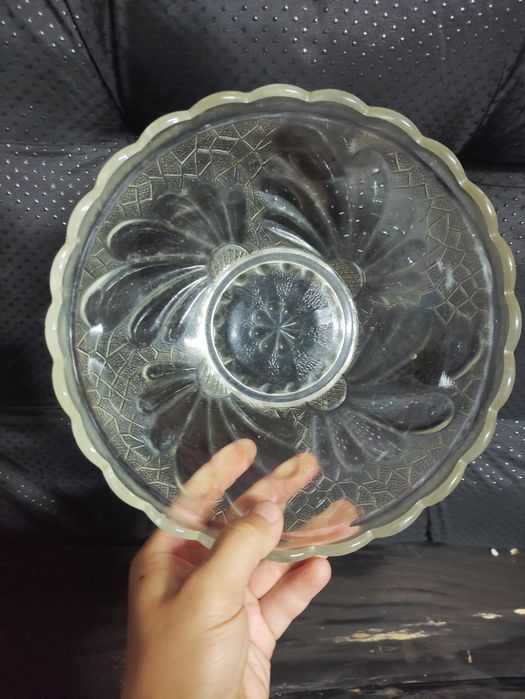 Miska szklana wzorzysta