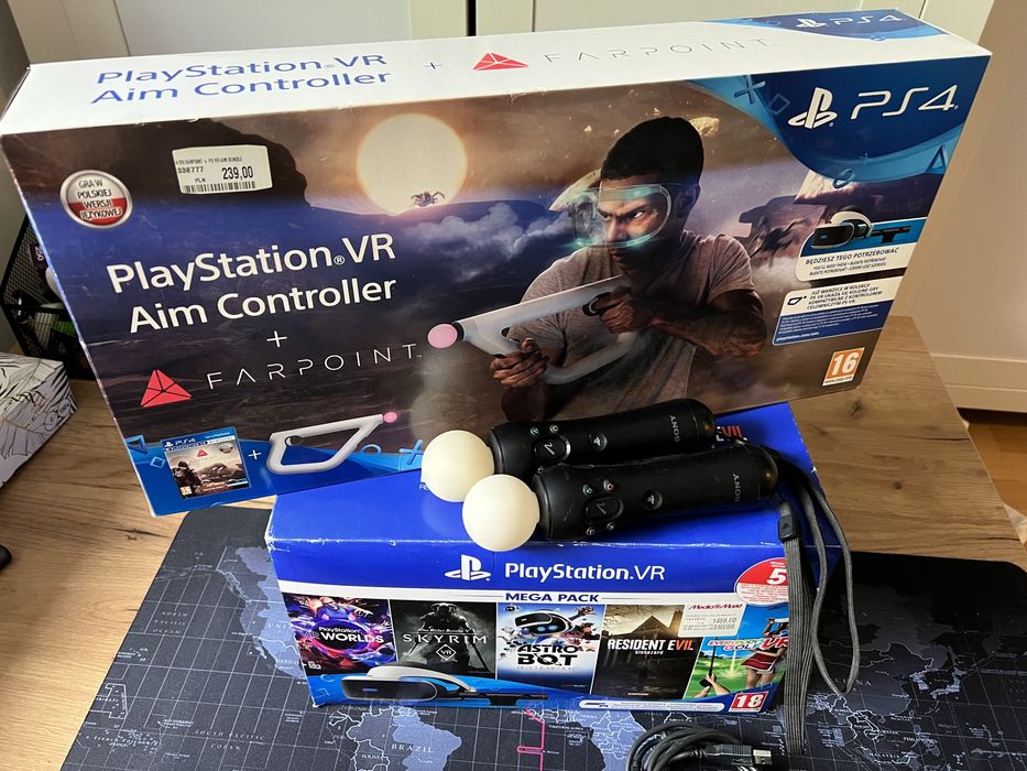 PlayStation VR + Move + Aim Controller i gra Farpoint