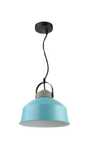 2 piękne miętowe turkusowe nowoczesne lampy Inspire Corre loft jak now