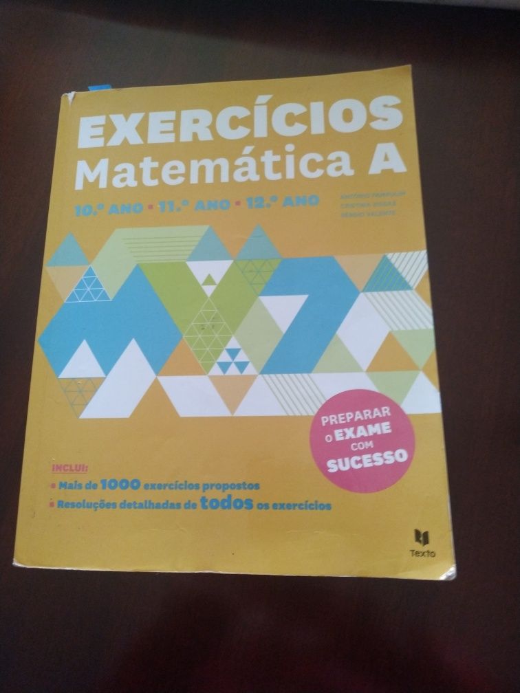 Livro exercícios matemática A 10/11/12 ano