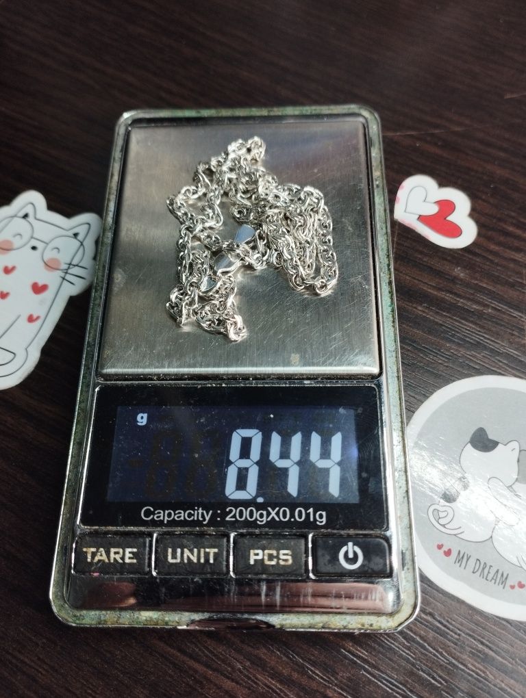 Серебряная цепочка 46 см 8.44 грамма