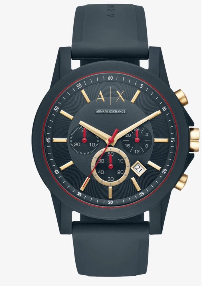 Armani Exchange zegarek męski AX 1335 chronograficzny silikonowy