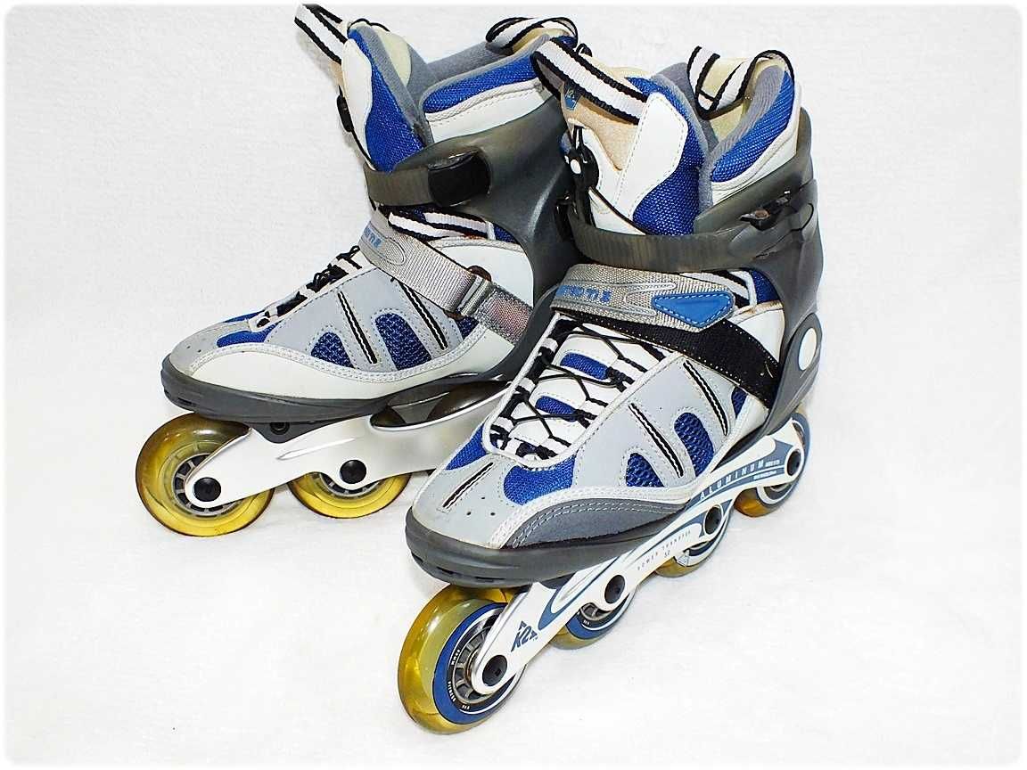 Rolki K2 UNLIMITED Ti II-W r 39,5 + Ochraniacze na kolana Jak NOWE !!