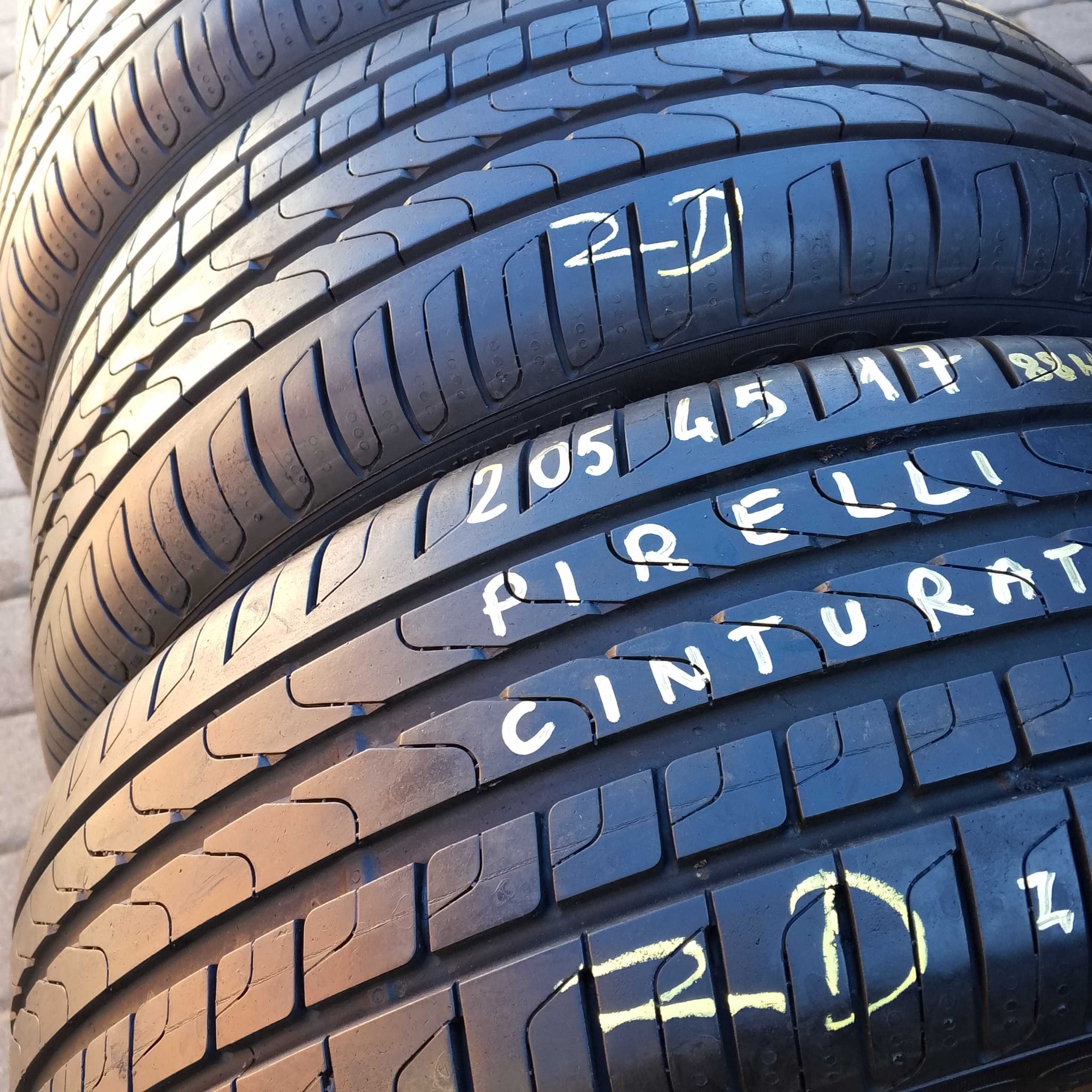 opony jak NOWE 4 szt.205/45/17 Pirelli Cinturato