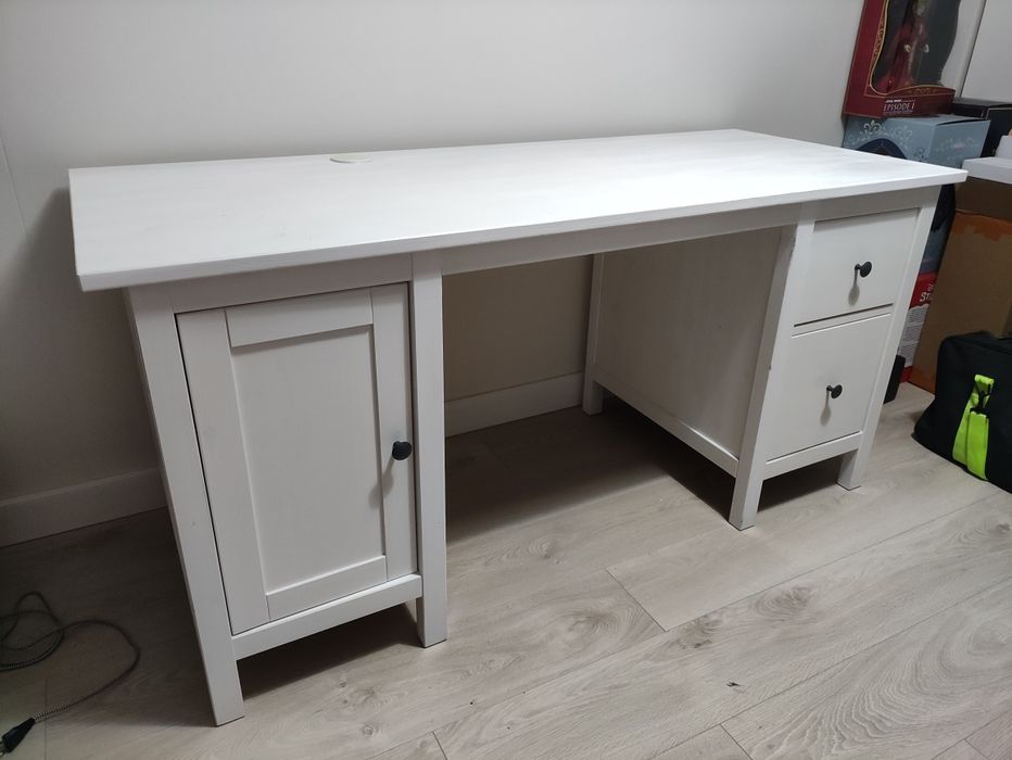 Biurko hemnes białe Ikea 155x65