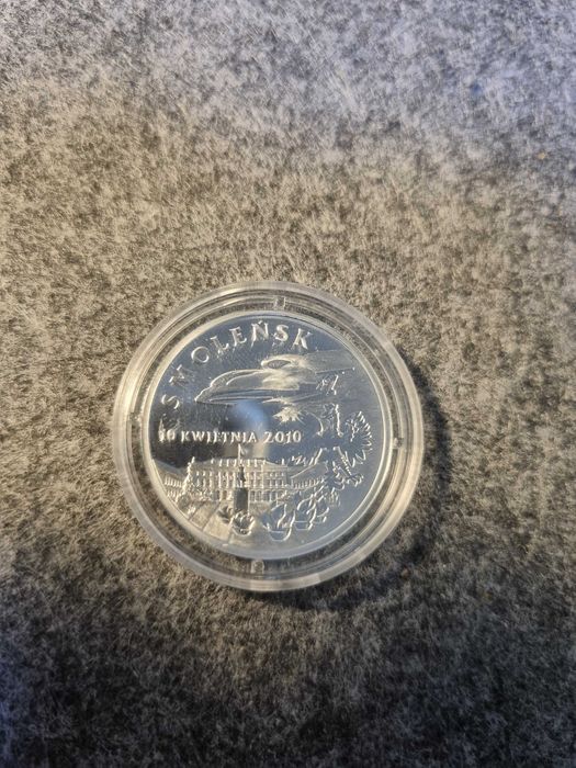 Medal upamiętniający katastrofę smoleńską Srebro próba 999