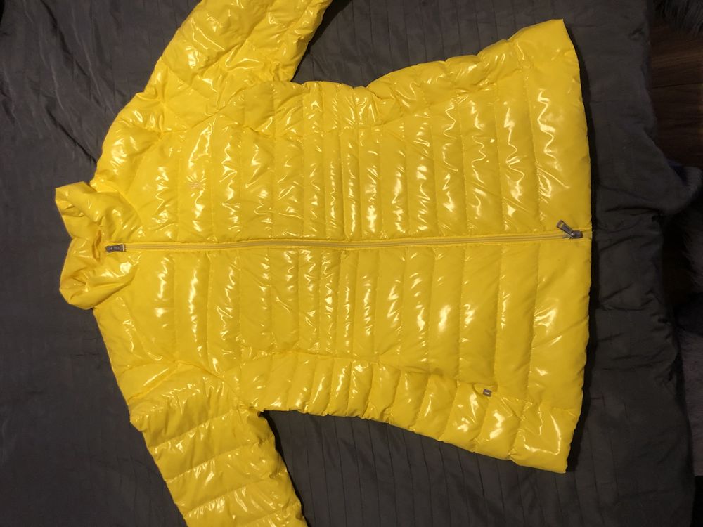 Żółta kurtka Polo Ralph Lauren zimowa pikowana