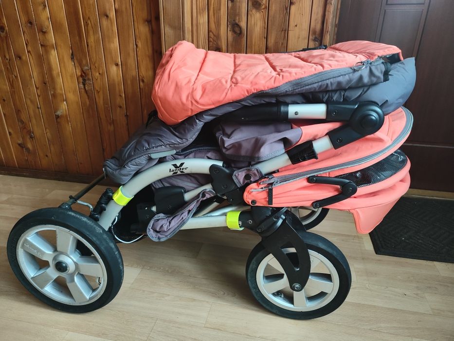 Wózek X-lander XA Africa Pomarańczowy składany z akcesoriami