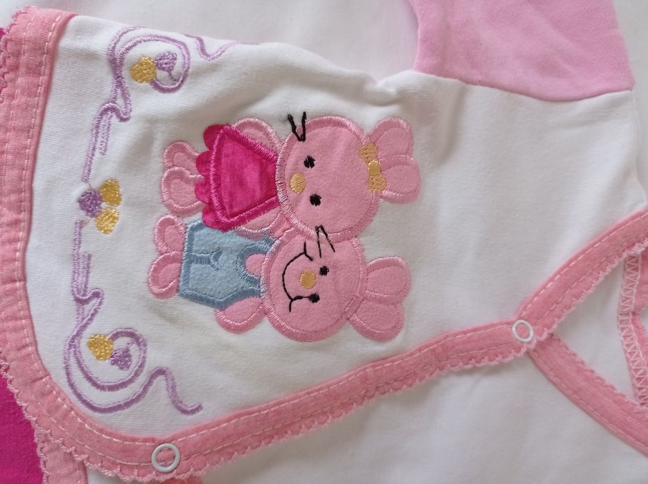 Ubranka dla dziewczynki rozm 1-3 miesiące