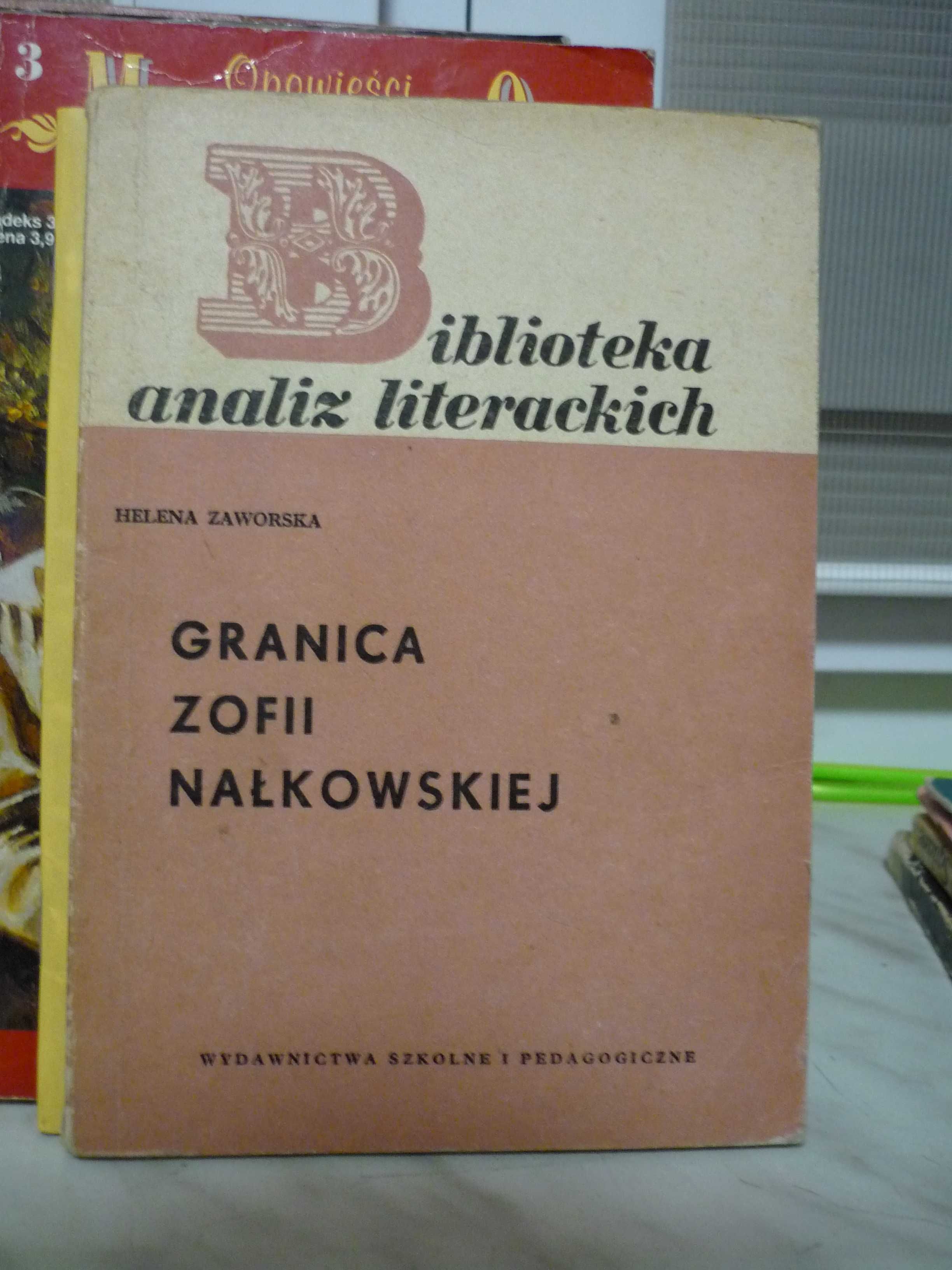 Granica Zofii Nałkowskiej , Biblioteka analiz literackich.