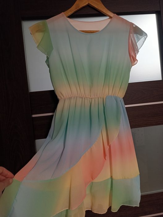 Sukienka letnia przewiewna roz 134-140