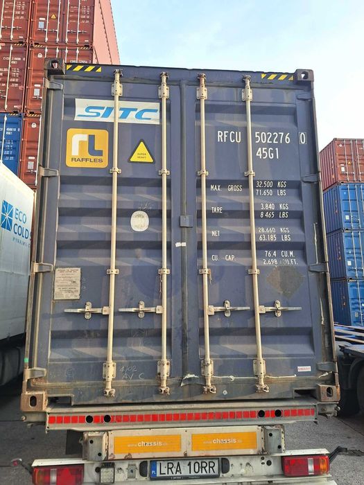 Kontener morski 40'HC (12m) Używany na Wynajem