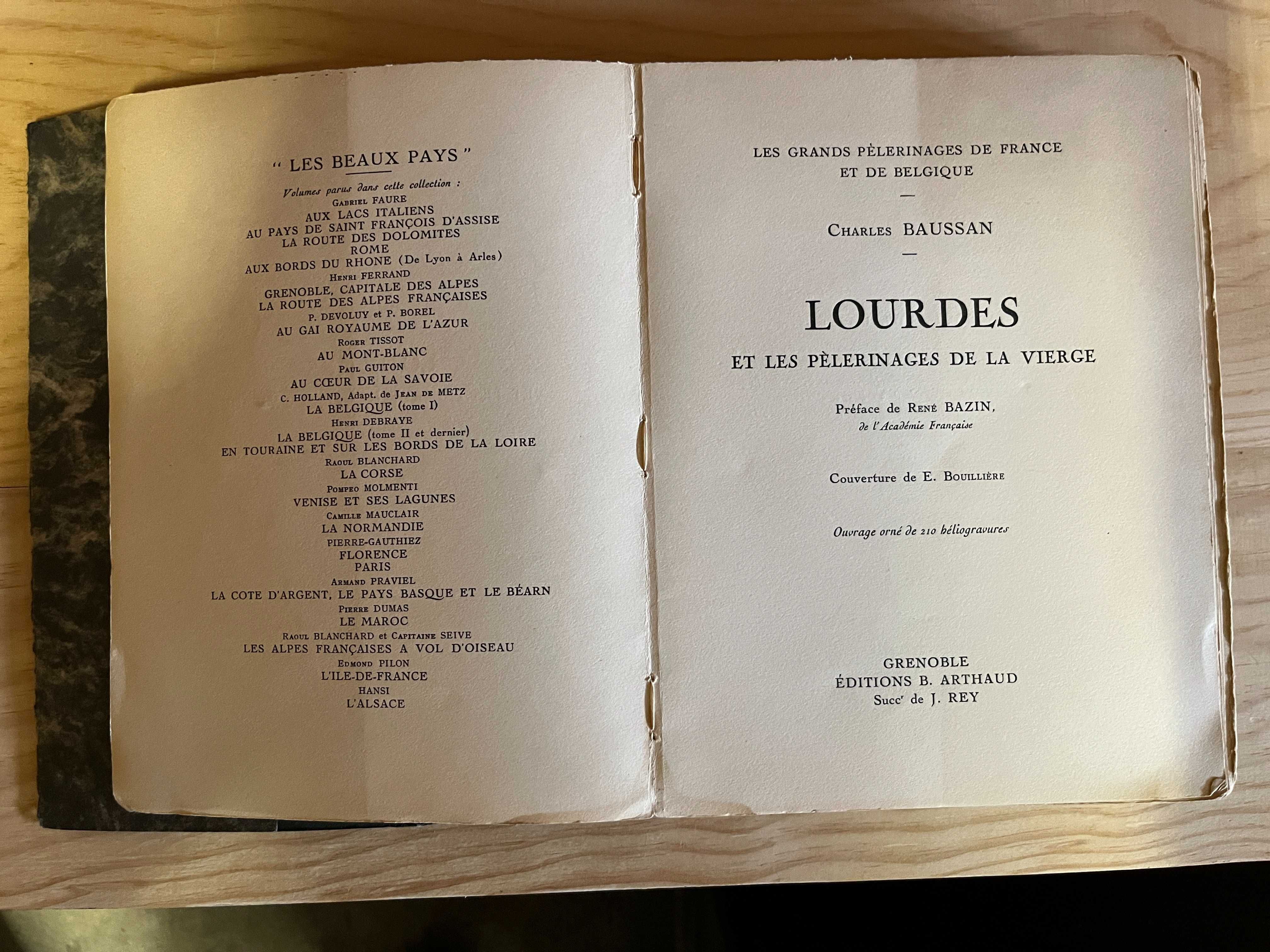 Lourdes er les pèlerinages de la vierge, René Bazin (1929)