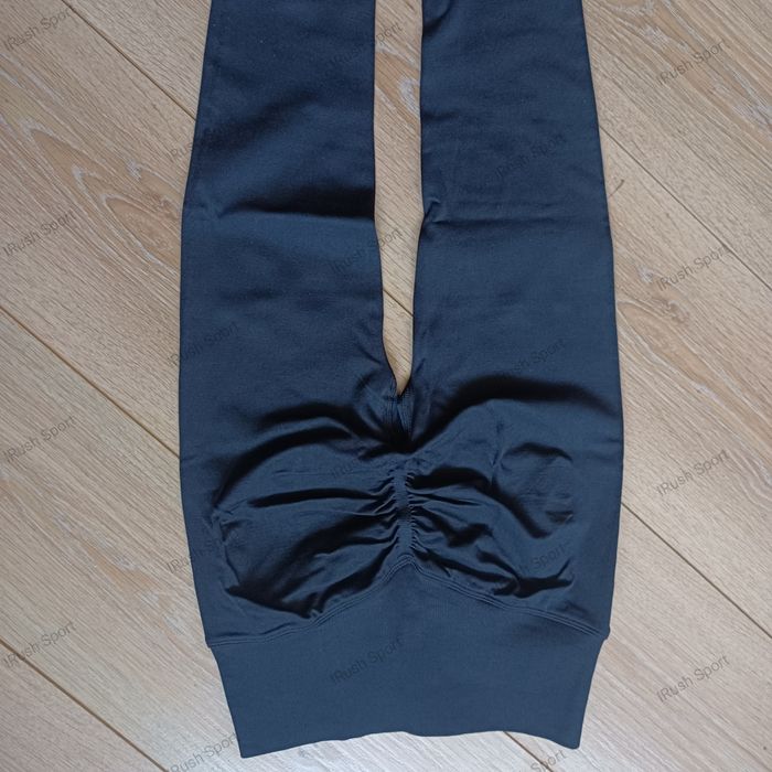 Спортивні чорні легінси лосіни пуш ап XS, S, M, L