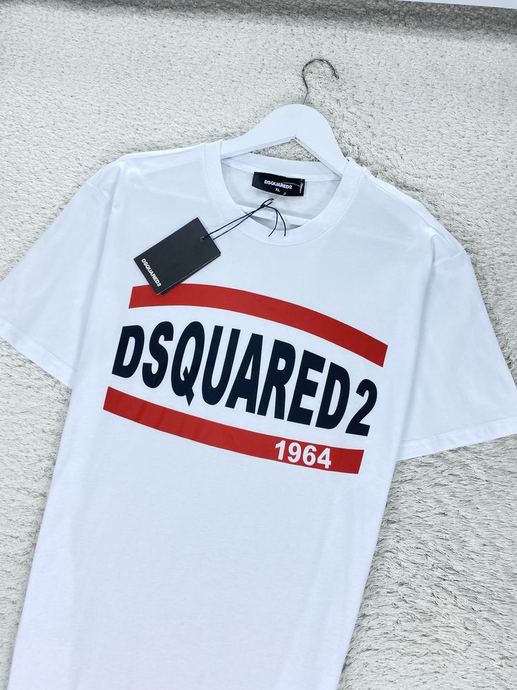 Белоснежная футболка Dsquared2 big logo