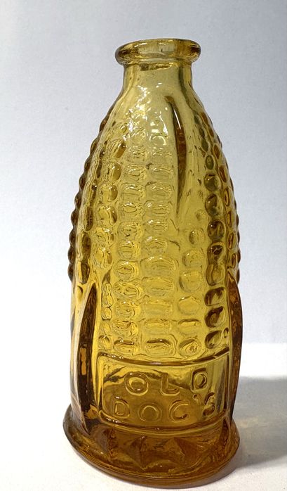 Conjunto de 3 frascos miniaturas Wheaton NJ em vidro âmbar