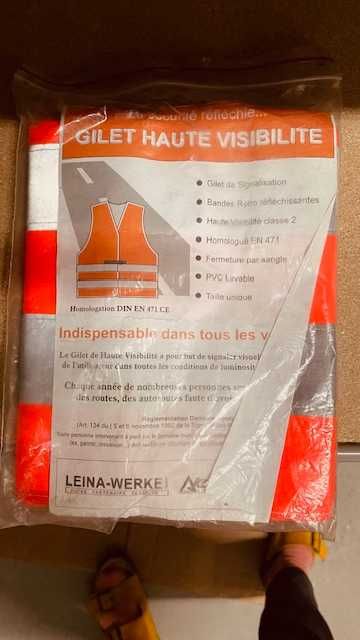 Colete reflexivo laranja