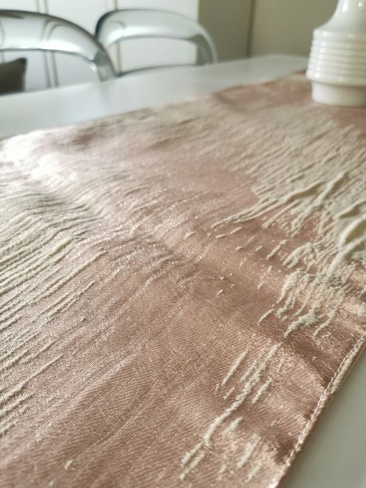 Bieżnik na stół Home&You pudrowy róż, beżowy