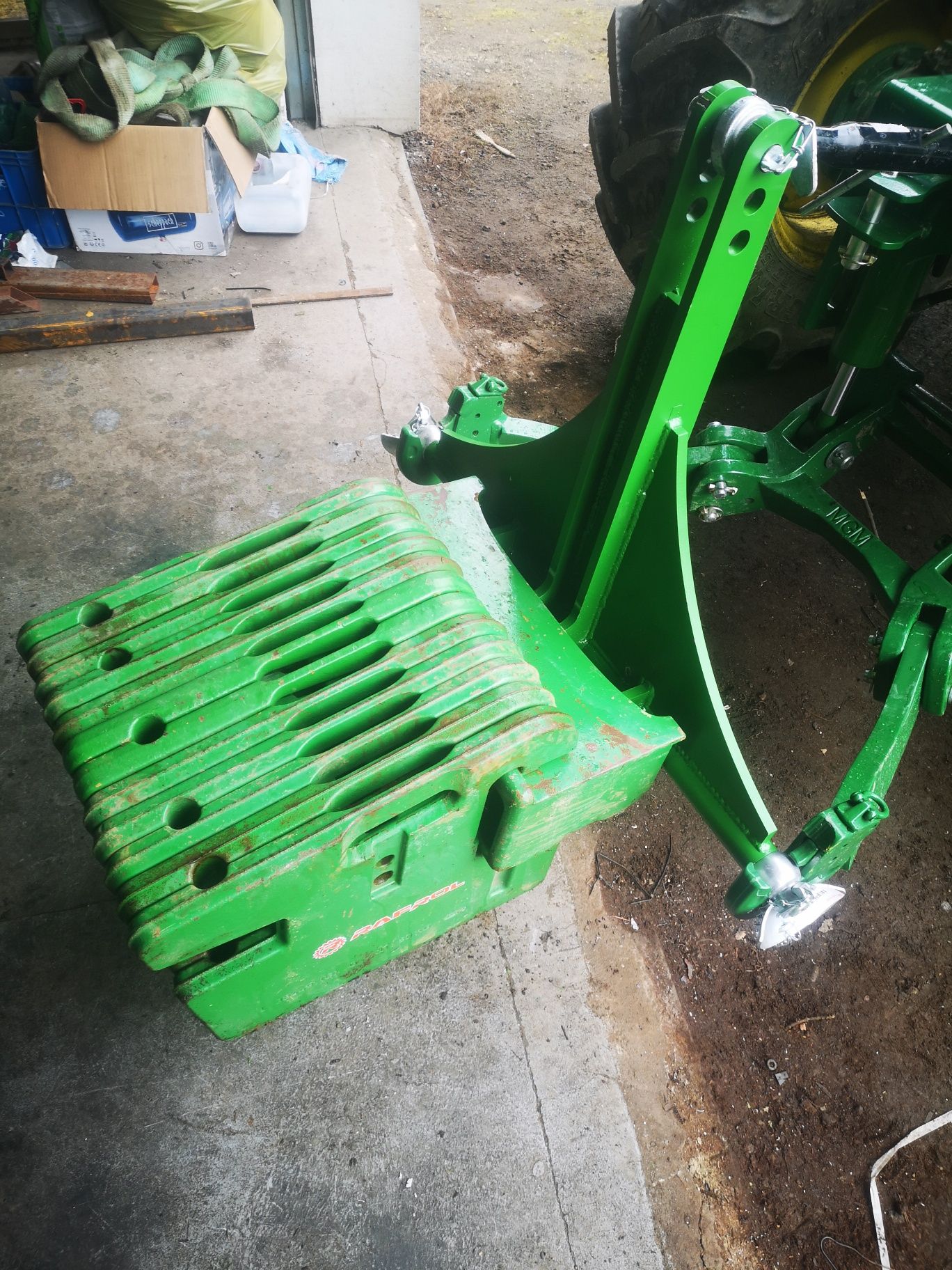 Adapter obciążnika tuz john deere