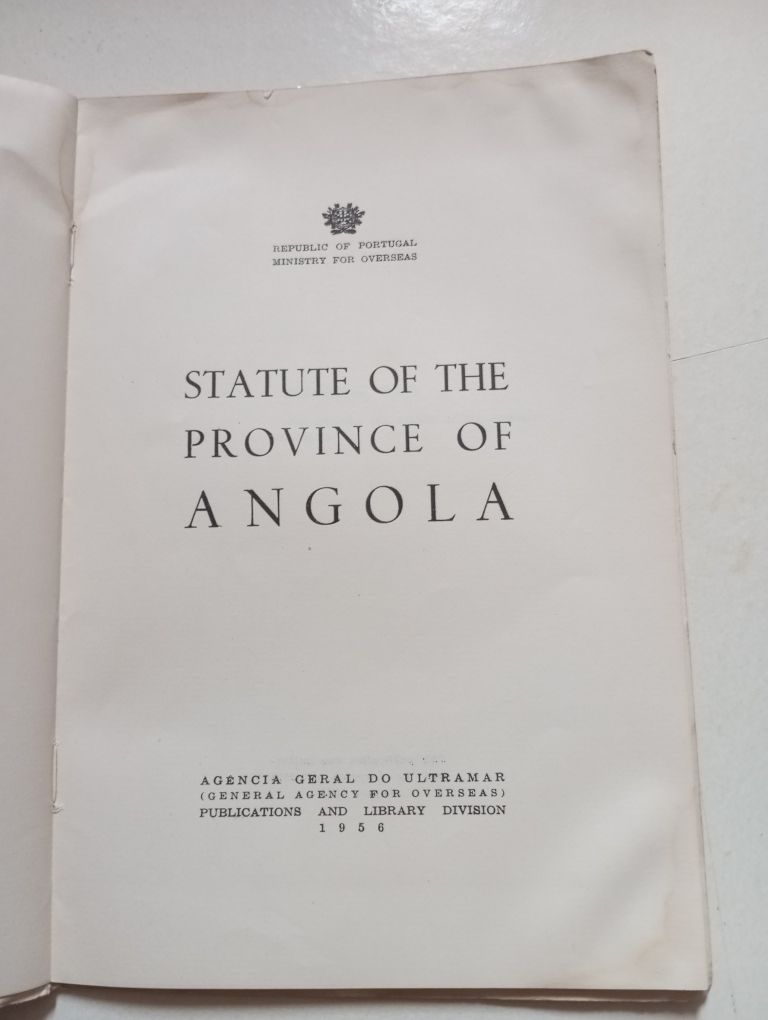 Statute of The Province of Angola
