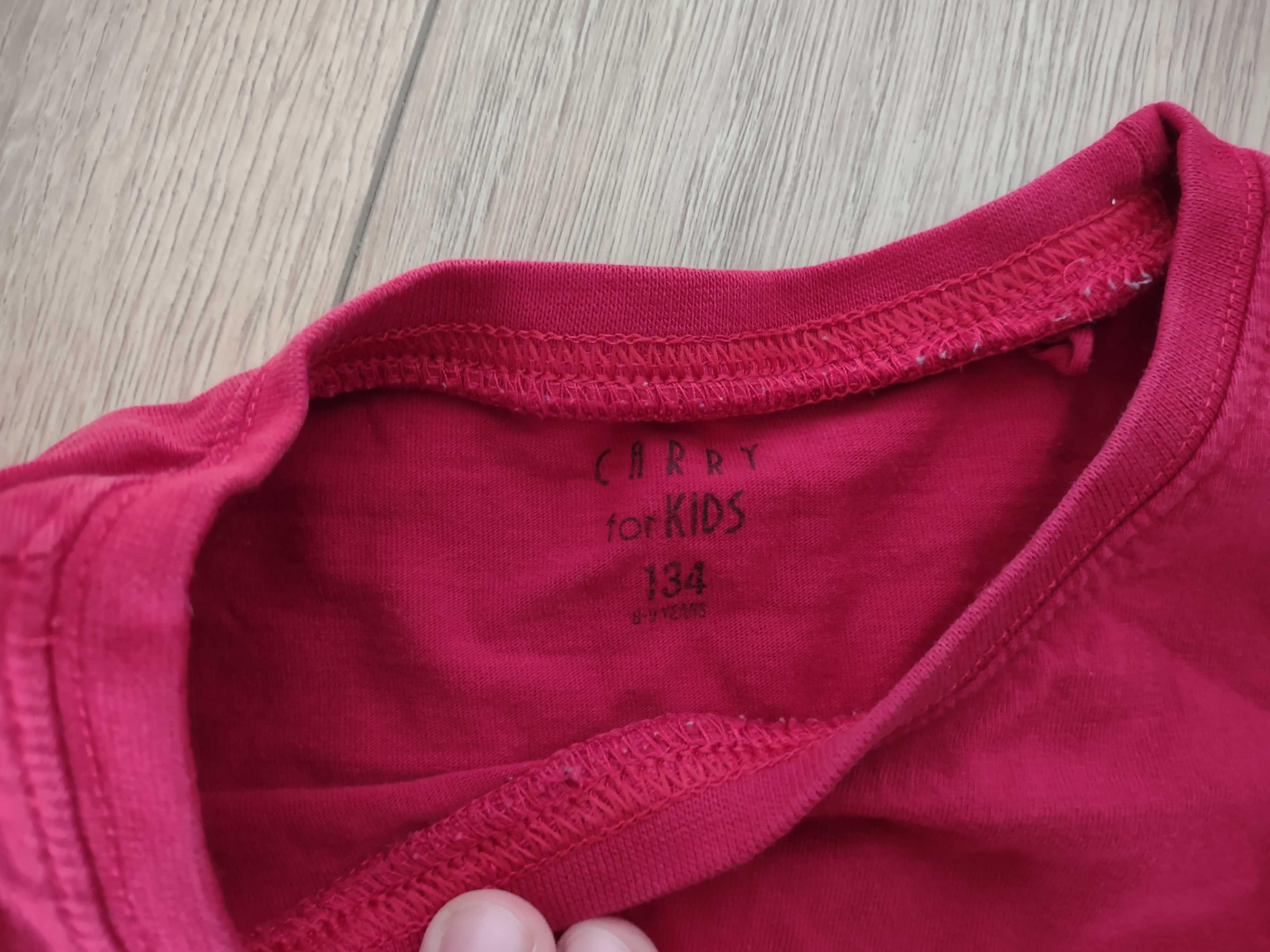 Czerwona bluzka CARRY, 134 cm
