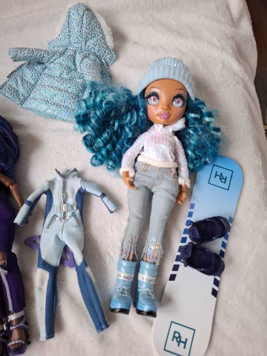 Lalki Rainbow high 2sztuki niebieska i fioletowa
