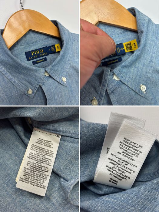 Рубашка Polo Ralph Lauren Custom Fit Denim Shirt оригинал size M