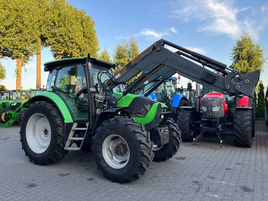 DEUTZ-FAHR AGROTRON K90 + QUICKE Q55 / Przednia oś amortyzowana /