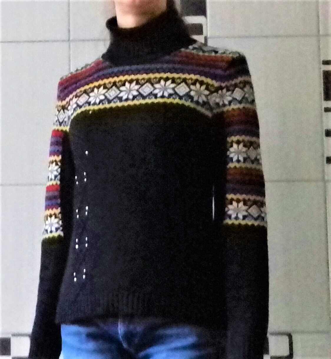 Чорна кофта та светр на невисоку дівчину, розмір 42-44
