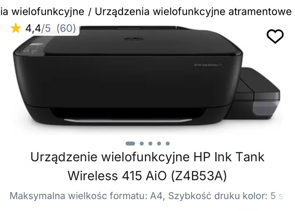 Drukarka HP ink tank wireless 415 all-in-one