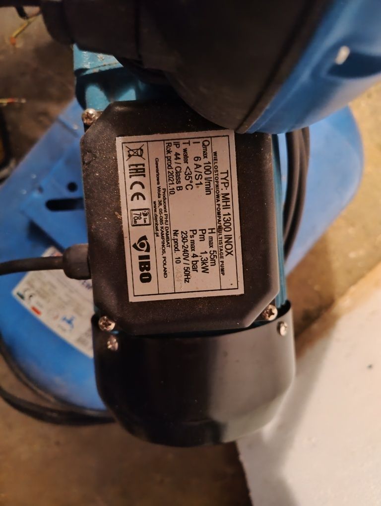 Zbiornik hydroforowy 50l, pompa IBO MHI1300, sterownik PC-59