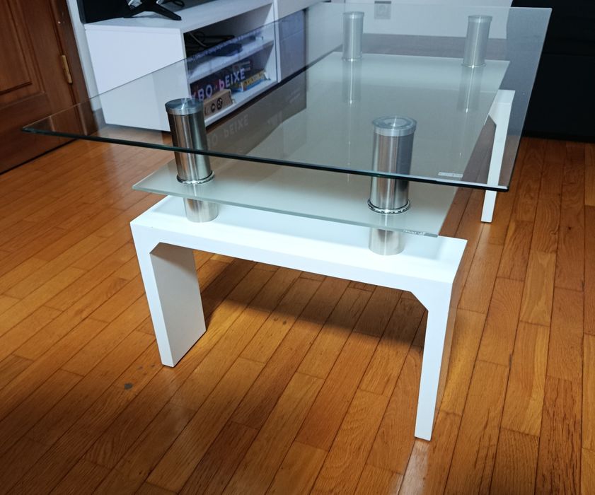 Mesa de vidro - Sala de estar