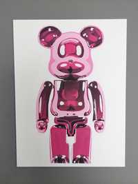 BearBrick pink картина