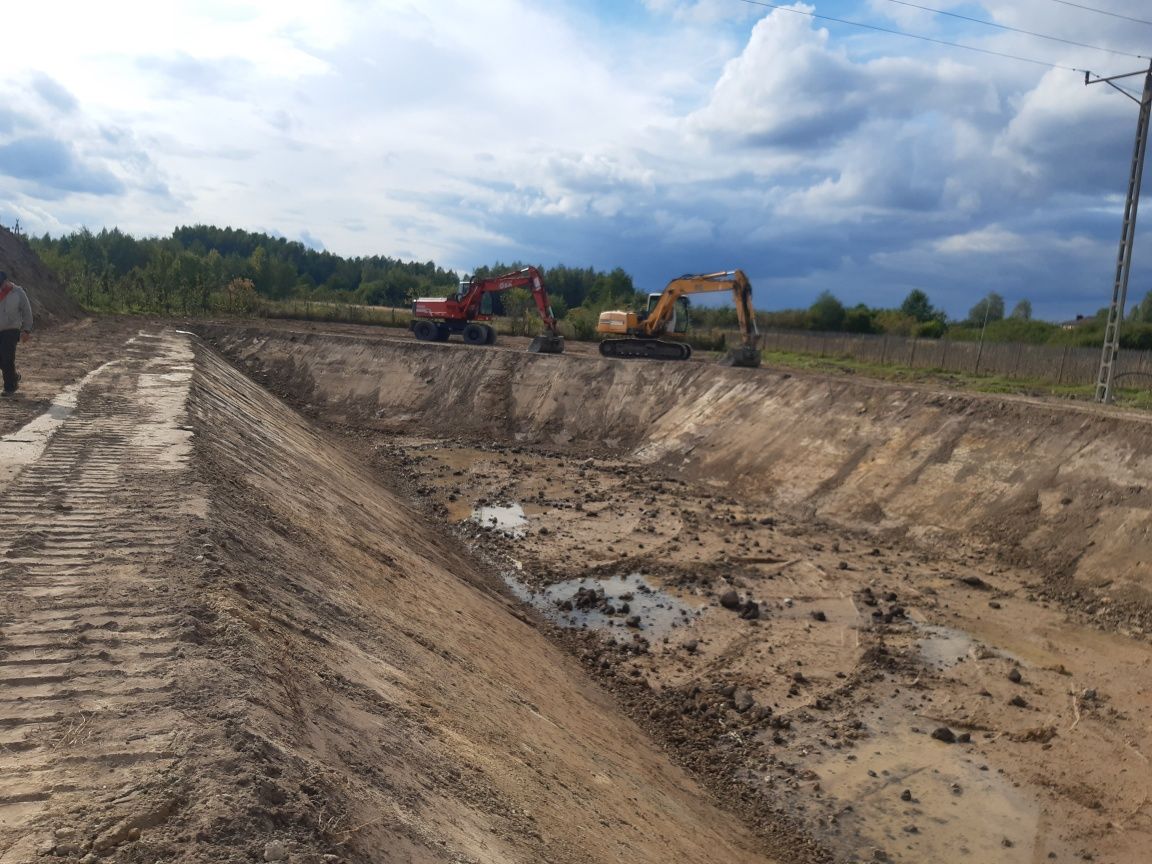 Kopanie, czyszczenie stawów. Rozbiórki. Wyburzenia. Usługi koparkąmi.